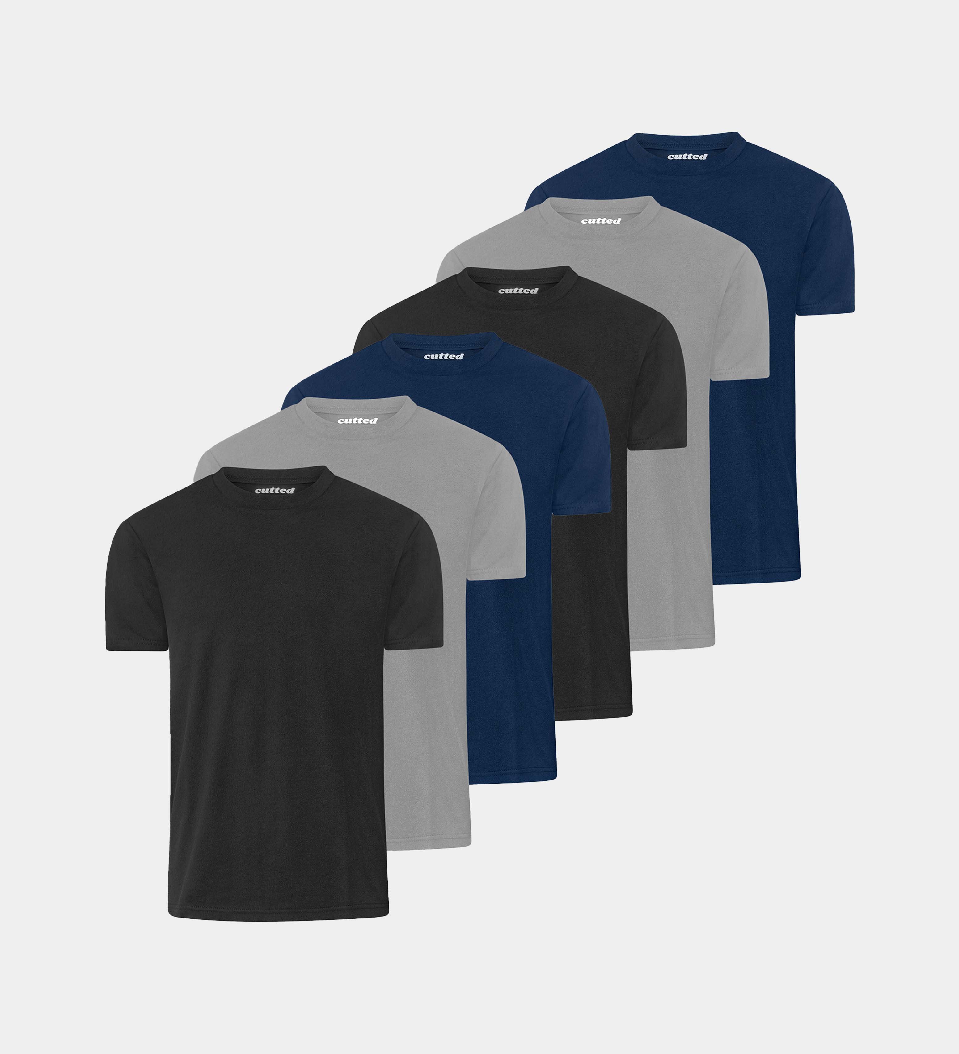 Rundhals T-Shirts für kräftige Männer